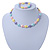 Children's Multicoloured Acrylic Heart Flex Necklace & Flex Bracelet Set - view 5