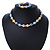 Children's Multicoloured Acrylic Heart Flex Necklace & Flex Bracelet Set - view 4