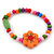 Children's Multicoloured Floral Wooden Flex Necklace & Flex Bracelet Set - view 4