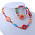 Children's Multicoloured Floral Wooden Flex Necklace & Flex Bracelet Set - view 7