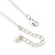 Clear Crystal Open Oval Cut Pendant Silver Tone Chain and Drop Earrings Set - 45cm L/ 5cm Ext - Gift Boxed - view 7