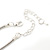 Pink Enamel Geometric Pendant Necklace & Drop Earrings Set In Rhodium Plated Metal - 40cm Length/ 8cm extender - view 5