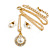 Classic Clear Austrian Crystal Simulated Pearl Pendant With Gold Tone Chain and Stud Earrings Set - 44cm L/ 5cm Ext - Gift Boxed - view 2
