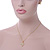 Clear Austrian Crystal Cross Pendant With Gold Tone Chain and Stud Earrings Set - 46cm L/ 5cm Ext - Gift Boxed - view 3