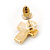 Clear Austrian Crystal Cross Pendant With Gold Tone Chain and Stud Earrings Set - 46cm L/ 5cm Ext - Gift Boxed - view 7