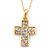 Clear Austrian Crystal Cross Pendant With Gold Tone Chain and Stud Earrings Set - 46cm L/ 5cm Ext - Gift Boxed - view 12