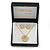 Clear Austrian Crystal Flower Pendant With Gold Tone Chain and Stud Earrings Set - 46cm L/ 5cm Ext - Gift Boxed - view 4
