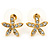 Clear Austrian Crystal Daisy Flower Pendant With Gold Tone Chain and Stud Earrings Set - 46cm L/ 6cm Ext - Gift Boxed - view 9