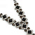 Bridal/ Prom/ Wedding Black/ Grey/ Clear Crystal V-shape Necklace, Bracelet and Drop Earrings Set In Black Tone - Necklace 34cm L/ 12cm Ext, Bracelet - view 5