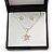 Clear Austrian Crystal Star Pendant With Silver Tone Chain and Stud Earrings Set - 40cm L/ 5cm Ext - Gift Boxed - view 3