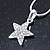 Clear Austrian Crystal Star Pendant With Silver Tone Chain and Stud Earrings Set - 40cm L/ 5cm Ext - Gift Boxed - view 5