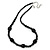 Black Ceramic, Glass Bead Necklace, Flex Bracelet & Drop Earrings Set In Silver Tone - 42cm L/ 4cm Ext - view 11