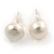 Off Round Cream Freshwater Pearl with Turquoise Bead Necklace and Stud Earrings Set In Silver Tone - 44cm L/ 8mm D - view 10