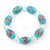 Light Blue Glass 'Grapes' Beaded Necklace, Flex Bracelet And Drop Earrings Set In Silver Tone - 44cm L/ 5cm Ext - view 11