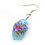 Light Blue Glass 'Grapes' Beaded Necklace, Flex Bracelet And Drop Earrings Set In Silver Tone - 44cm L/ 5cm Ext - view 12