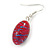Cranberry Glass 'Grapes' Beaded Necklace, Flex Bracelet And Drop Earrings Set In Silver Tone - 44cm L/ 5cm Ext - view 11