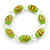 Lime Green Glass 'Grapes' Beaded Necklace, Flex Bracelet And Drop Earrings Set In Silver Tone - 44cm L/ 5cm Ext - view 10