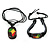 Black Bob Marley 'One Love' Pendant With Waxed Cotton Cord and Bob Marley Leather Bracelet Set - Adjustable - view 7