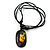 Black Bob Marley 'One Love' Pendant With Waxed Cotton Cord and Bob Marley Leather Bracelet Set - Adjustable - view 5