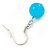 Light Blue Shell & Glass, Crystal Floating Bead Necklace & Drop Earring Set - 46cm L/ 4cm Ext - view 7