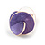 Romantic Purple/ Rose Gold Matt Enamel 3D Floral Necklace & Stud Earrings In Rose Gold Metal - 39cm L/ 8cm Ext - Gift Boxed - view 11