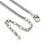 Delicate Matt Enamel Leaf Necklace & Drop Earrings In Silver Tone Metal (Copper/ Grey/ White) - 40cm L/ 8cm Ext - Gift Boxed - view 14