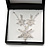 Clear Austrian Crystal Snowflake Pendant With Silver Tone Chain and Drop Earrings Set - 46cm L/4cm Ext - Gift Boxed - view 8