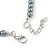 Grey Graduated Glass Bead Necklace & Drop Earrings Set In Silver Plating - 44cm L/ 4cm Ext - view 7
