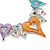 Romantic Multicoloured Glass, Crystal Multi Heart Necklace and Drop Earrings Set In Rhodium Plating - 40cm L/ 8cm Ext - view 4