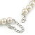 10mm Light Cream Glass Bead Choker Necklace & Stud Earrings Set - 37cm L/ 5cm Ext - view 6