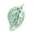 Matt Pastel Multicoloured Enamel Leaf Necklace and Stud Earrings Set In Light Silver Tone - 45cm L/ 7cm Ext - view 6
