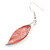 Matt Pastel Multicoloured Enamel Leaf Necklace and Stud Earrings In Light Silver Tone - 45cm L/ 7cm Ext - view 8