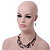 Multistrand Black Glass Bead Wire Necklace & Drop Earrings Set - 48cm Length/ 5cm Extension - view 9