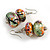 Multicoloured Wooden Bead Long Necklace, Drop Earrings, Flex Bracelet Set - 80cm Long - view 6
