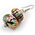 Multicoloured Wooden Bead Long Necklace, Drop Earrings, Flex Bracelet Set - 80cm Long - view 11