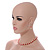 8mm/Red Glass Bead and White Faux Pearl Necklace/Flex Bracelet/Drop Earrings Set - 43cm L/4cm Ext - view 9