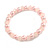 8mm/Glass Bead and Faux Pearl Necklace/Flex Bracelet/Drop Earrings Set in Pastel Pink Colours - 43cmL/4cm Ext - view 7