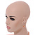 Peach Orange Glass Bead Necklace/ Stretch Bracelet/Drop Earrings Set - 44cm L/ 4cm Ext - view 4