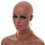 Transparent Orange Glass/Carrot Orange Shell Necklace/ Flex Bracelet (Size M) / Drop Earrings Set - 40cm L/5cm Ext - view 3