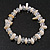 Off White Shell/Transparent Glass Necklace/ Flex Bracelet (Size M) / Drop Earrings Set - 40cm L/5cm Ext - view 6