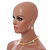 Transparent Glass/Yellow Shell Necklace/ Flex Bracelet (Size M) / Drop Earrings Set - 40cm L/5cm Ext - view 11