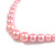 Pastel Pink Faux Pearl Bead Necklace/ Stretch Bracelet/Drop Earrings Set - 44cm L/ 4cm Ext - view 7
