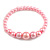 Pastel Pink Faux Pearl Bead Necklace/ Stretch Bracelet/Drop Earrings Set - 44cm L/ 4cm Ext - view 8