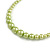 Canary Green Faux Pearl Bead Necklace/ Stretch Bracelet/Drop Earrings Set - 44cm L/ 4cm Ext - view 5