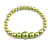 Canary Green Faux Pearl Bead Necklace/ Stretch Bracelet/Drop Earrings Set - 44cm L/ 4cm Ext - view 8