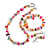 Multicoloured Glass/Shell Necklace/ Flex Bracelet (Size M) / Drop Earrings Set (Assorted Colours) - 40cm L/5cm Ext - view 2