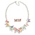 Pastel Multi Enamel Butterfly Necklace and Stud Earrings Set in Silver Tone - 44cm L/6cm Ext - view 6