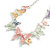 Pastel Multi Enamel Butterfly Necklace and Stud Earrings Set in Silver Tone - 44cm L/6cm Ext - view 9