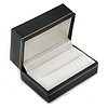 Black Leatherette One & Two Rings Box (Rings are not included)