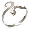 Rhodium Plated  Snake Armlet Bangle